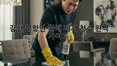 김천 부항면 물때 제거 청소 완벽 가이드